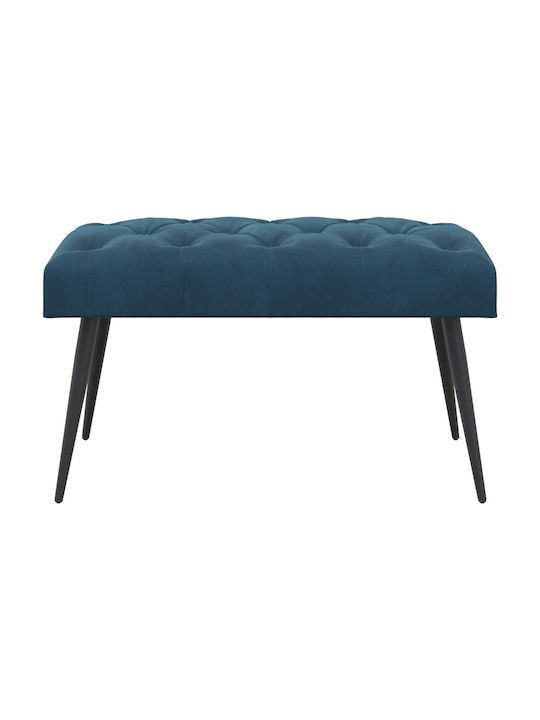 Velvet Blue Dining Bench 80x40x46cm