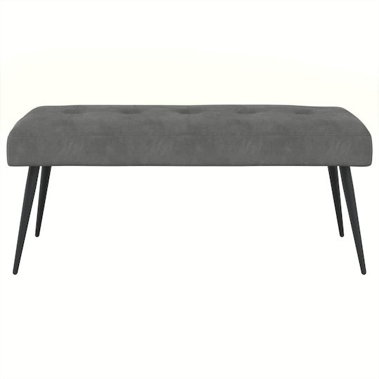 Ess- und Küchenstühle Samt Dunkelgrau 110x40x46cm