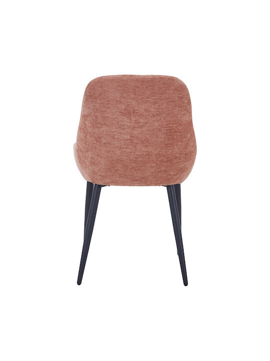 Larissia Dining Chair with Fabric Upholstery Dusty Pink 53x59x89cm