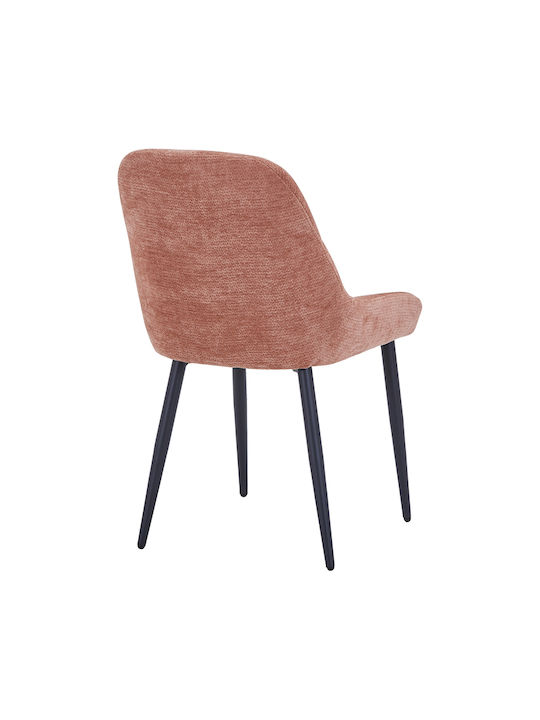 Larissia Dining Chair with Fabric Upholstery Dusty Pink 53x59x89cm