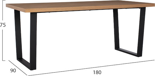 Esszimmermöbel-Set Astoria Mit 6 Stücken 180x90cm