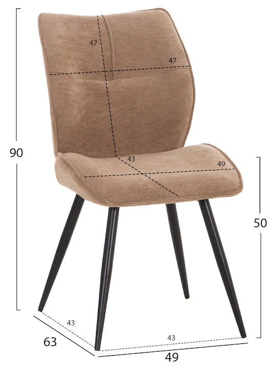 Esszimmermöbel-Set Gaff mit 6 Stücken 180x90cm