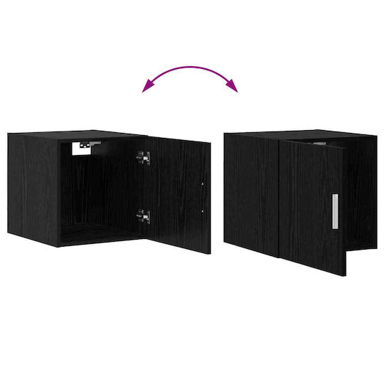 vidaXL Πάγκος χωρίς Νιπτήρα Μ40xΒ42.5xΥ40cm Μαύρη Δρυς
