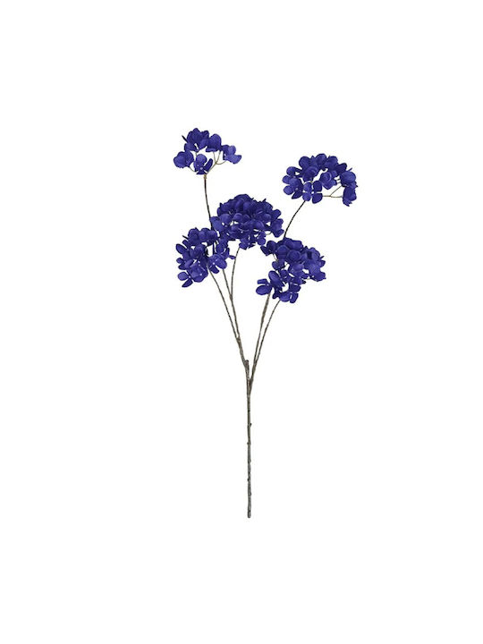 Artificial Decorative Branch Hydrangea Blue 114cm Marhome