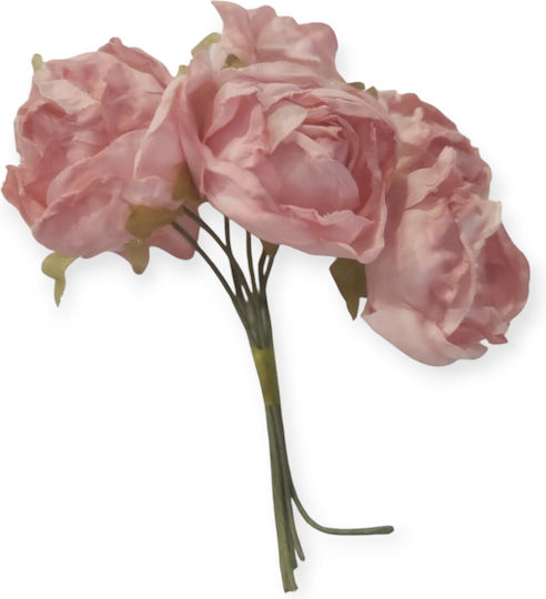 Set Mini Roses 3cm Dark Rotten Apple 6 Pieces