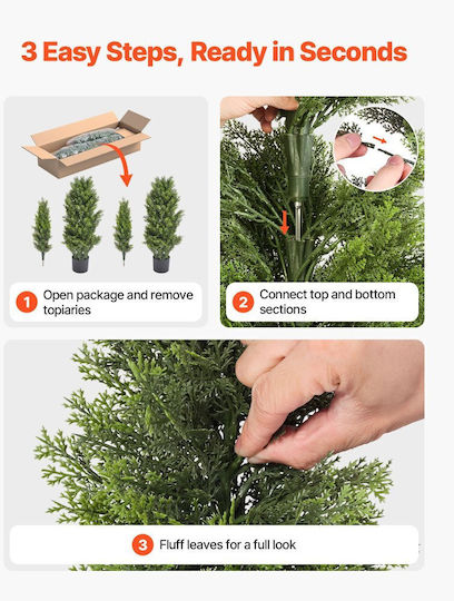 Vevor Decorative Thuja Trees Vevor 2 Pieces 1219mm Ideal For Indoor & Outdoor Spaces Xsrgxjs48ycxnm7y5001v0