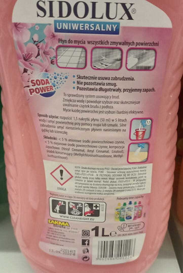 Sidolux Lichid de Curățare de Utilizare Generală 1x1l