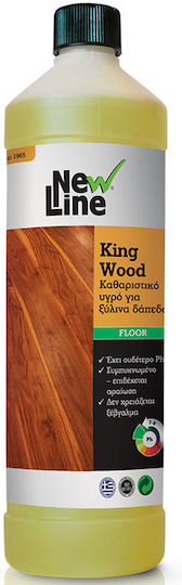 New Line King Wood Καθαριστικό Υγρό Πατώματος 1lt