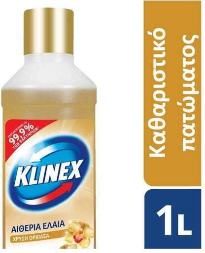 Klinex Allzweckreiniger Flüssig für Boden mit Desinfektionsmittel Duft Goldene Orchidee 1lt