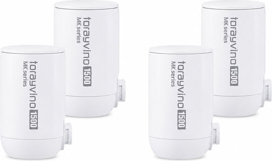 Toray Water Filter Cartridge for Faucet with Activated Carbon 0.1 μm 4 Pieces