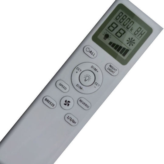 Primo PRCF-80724 Ventilator de Tavan 132,08cm cu Lumină Negru
