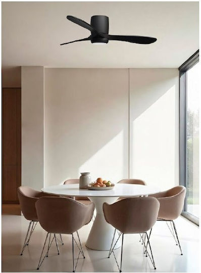Adeleq Deckenventilator 134cm Schwarz