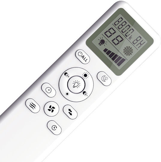 Primo PRCF-80728 Ventilator De Tavan 132cm Cu Lumină Negru