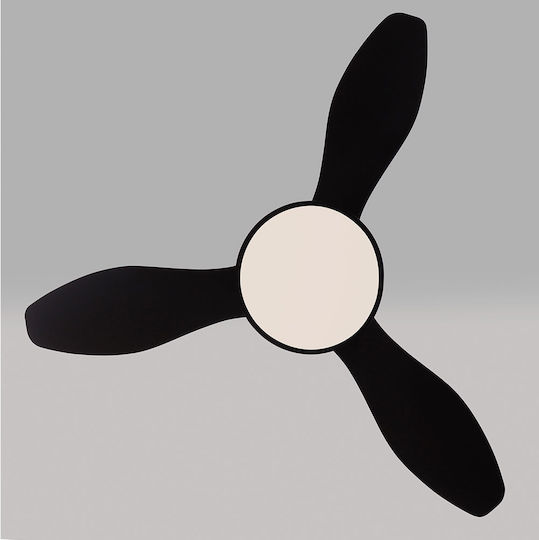 Aca Ceiling Fan 120cm with Light Black