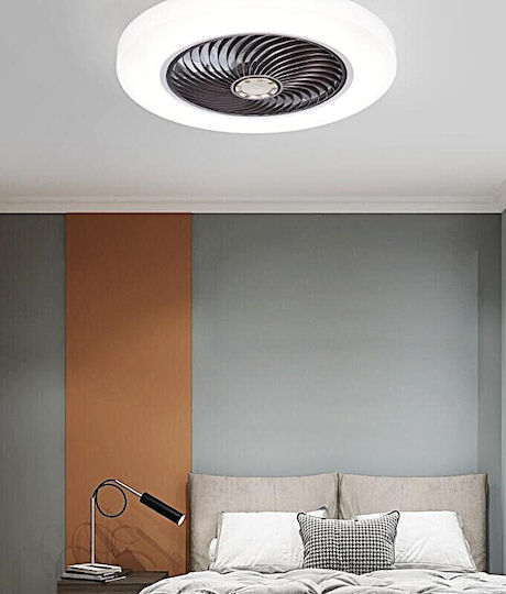 Home Lighting Dalton Deckenleuchte mit Leuchte Braun / Weiß