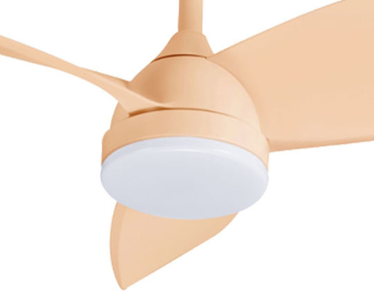Primo PRCF-80659 Ceiling Fan 91.44cm With Light Fixture Orange / Multicolor