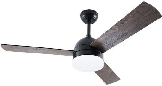 Redled Modena Plus Ventilator De Tavan 122cm Cu Lentile De Mărire Maro / Negru
