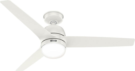 Hunter Seawave Ventilator De Tavan 132cm Cu Lentile De Mărire Alb Proaspăt