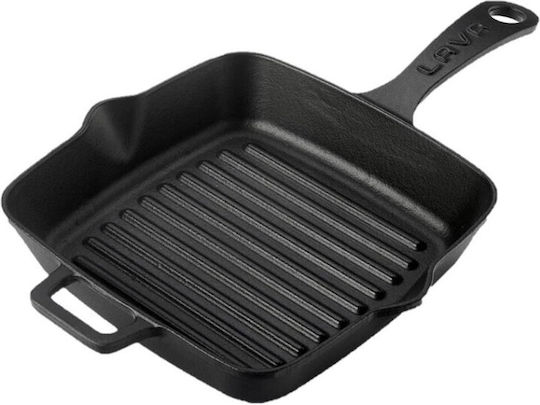 Lava Grill Pan Cast Iron with Enamel Coating 19.5cm