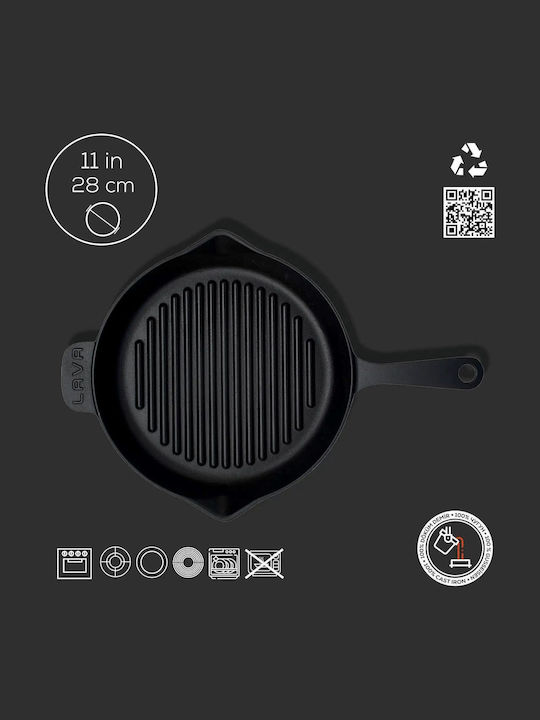 Lava Lava Gusseisen Grill Mit Emaille Innenbeschichtung 28cm