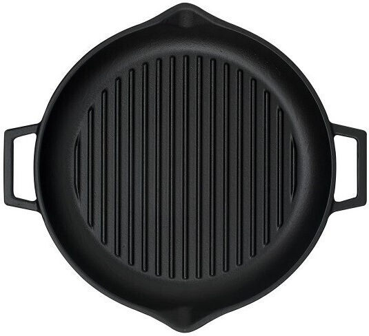 Lava Saute Pan Cast Iron with Lid with Enamel Coating 30cm