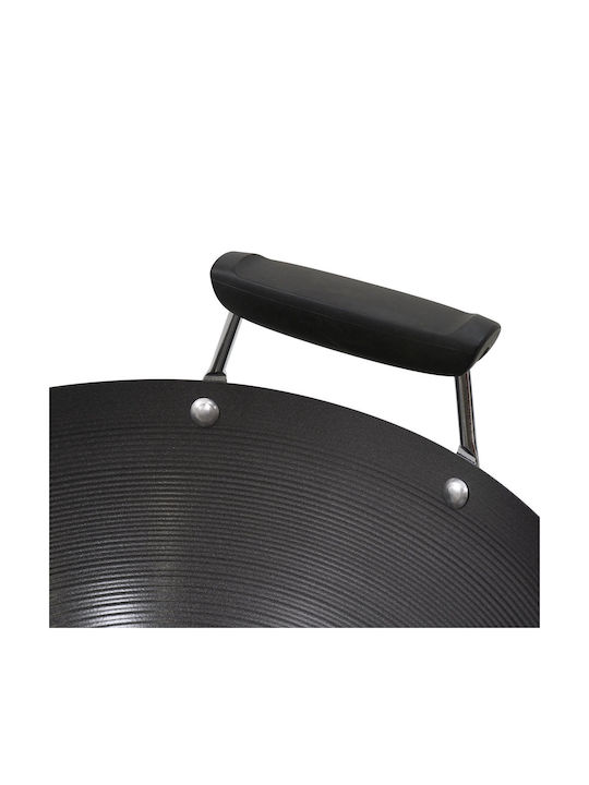 Kitchen Craft Wok από Ανθρακούχο Χάλυβα με Αντικολλητική Επίστρωση 35.5cm