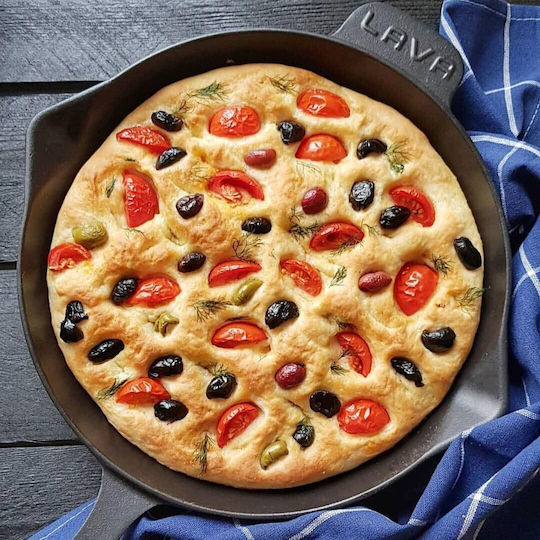 Lava Cast Iron Pan with Enamel Coating 28cm