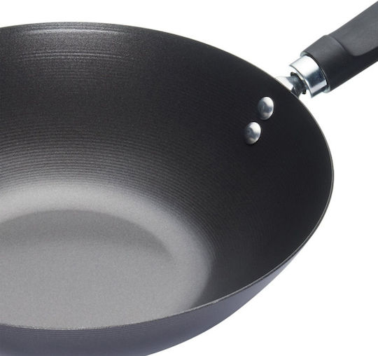 Kitchen Craft Wok made of Carbon Steel with Non-Stick Coating 30cm