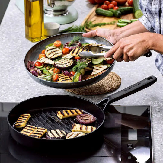 Kitchenaid Classic Aluminum Grill Pan with Non-Stick Interior Coating 28cm