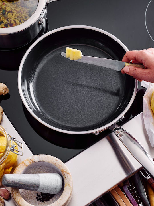 Green Pan Тиган от Неръждаема Стомана с Керамично Покритие 24cm