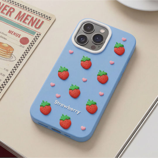 TelForceOne Задна Корица Силикон Син (iPhone 14 ProXiaomi 15 Pro)