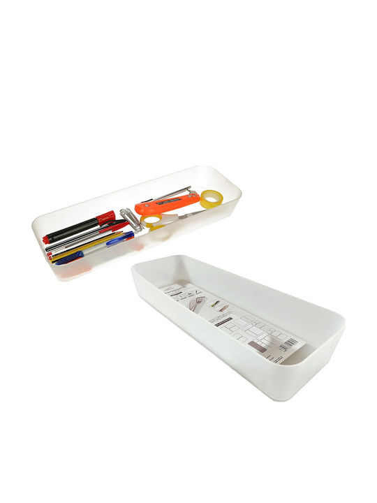 General Trade Plastic Storage Box with Lid Transparent 35.4x11.6x5cm