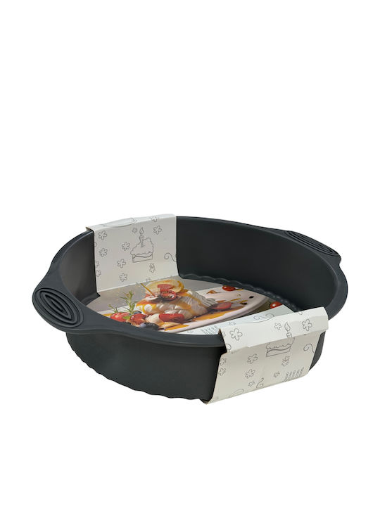 TnS Non-stick Silicone Cake Baking Pan Dark Grey 29x25x6cm