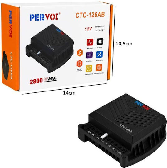 Pervoi Ενισχυτής Ήχου Αυτοκινήτου 12v 2800w Ctc-126ab Car Audio Amplifier Tf238017