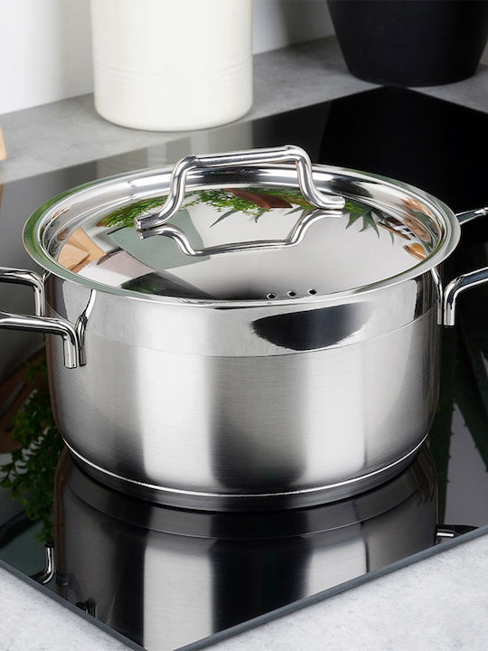 Hascevher Anett Deep Stainless Steel Pot 2.3lt