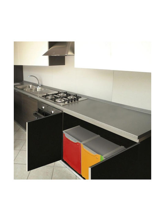 ArtPlast Κάδος Ανακύκλωσης Πλαστικός Κόκκινος 66lt