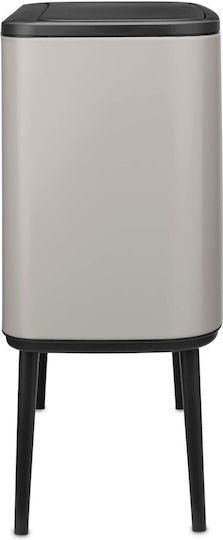 Brabantia Кошче Bo Touch за Боклук Пластмасово Тласък Сиво 36л