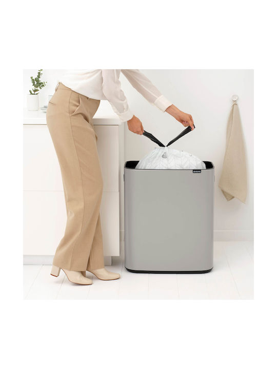 Brabantia Bo Touch Mülleimer Kunststoff Grau 60lt