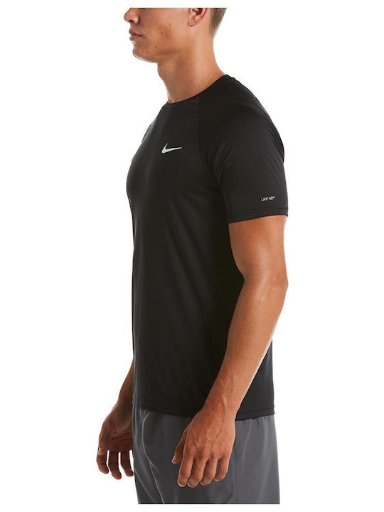 Nike Hydroguard UPF 40+ Unisex Short Sleeve Sun Protection Shirt Black