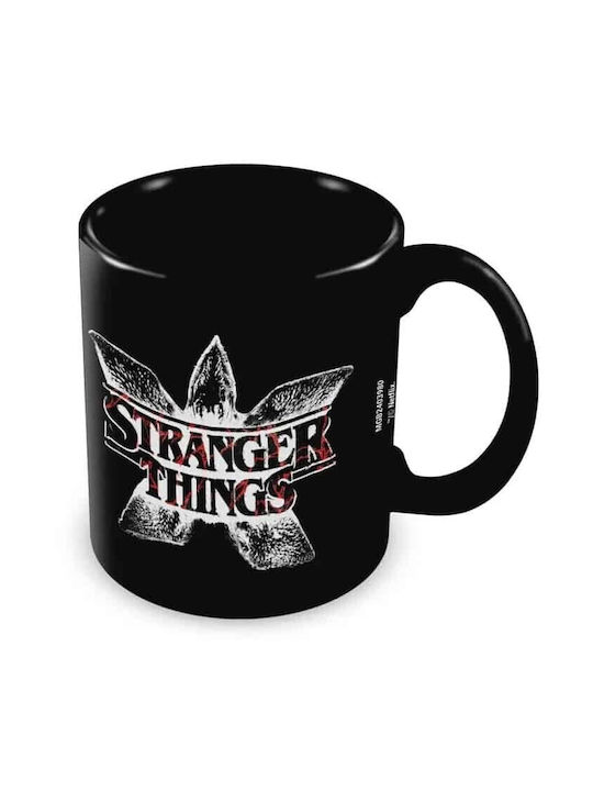 Pyramid International Stranger Things Demogorgon Logo Ceramic Mug Black 330ml