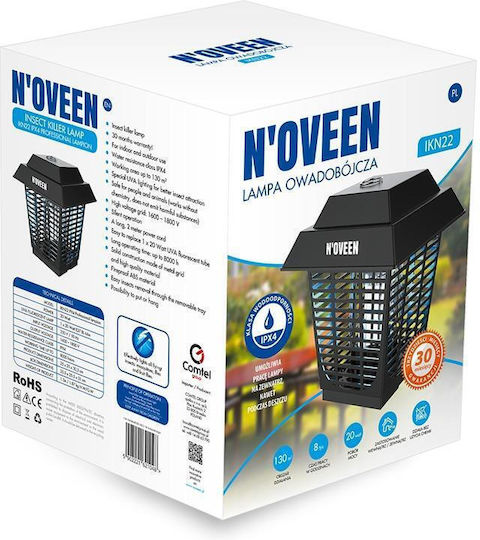 N'Oveen Elektrischer Insektenvernichter 20W 130m²
