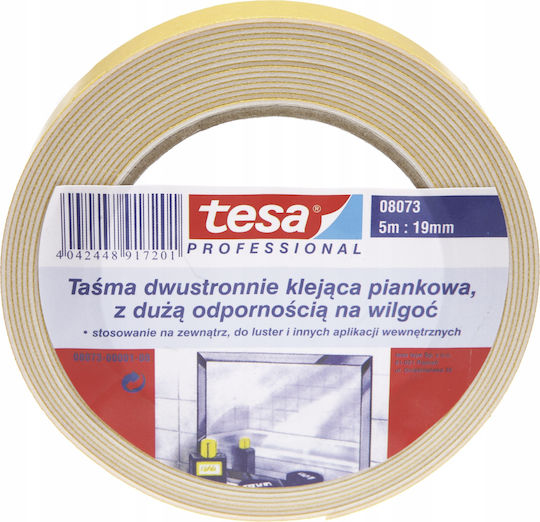 Tesa Tasma Spumă de Montaj Dublă Față 19mm pentru Interior 5m H0807301 Tesa Tasma Spumă de Montaj Dublă Față 19mm pentru Interior 5m H0807301