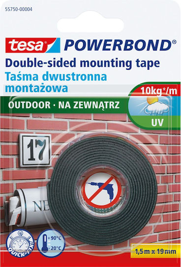 Tesa Outdoor Klebeband Blau 5m x 19mm 10 Stück