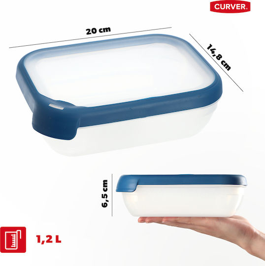 Curver Grand Chef Cutie pentru Mâncare Plastic Albastru 1200ml 1buc