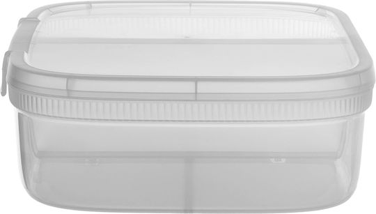 Recipient alimente dreptunghiular cu separator 3.3l Snap Box transparent