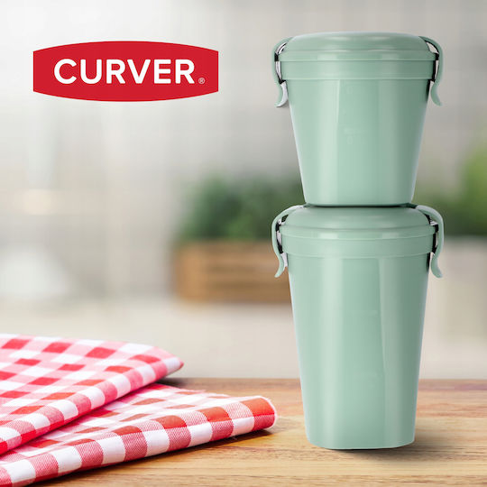 Recipient alimentar Cup Cup L 0.6l Smart Eco To Go Ø11x17cm Verde Soft