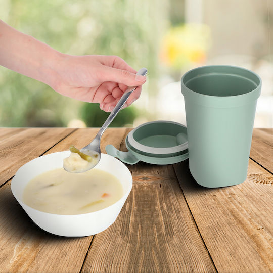 Recipient alimentar Cup Cup L 0.6l Smart Eco To Go Ø11x17cm Verde Soft