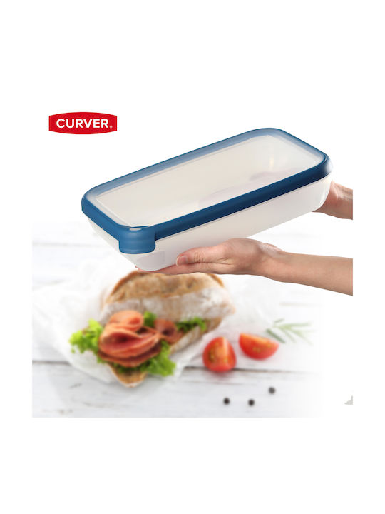 Curver Plastic Lunch Box Grand Chef Eco Line Blue 2600ml