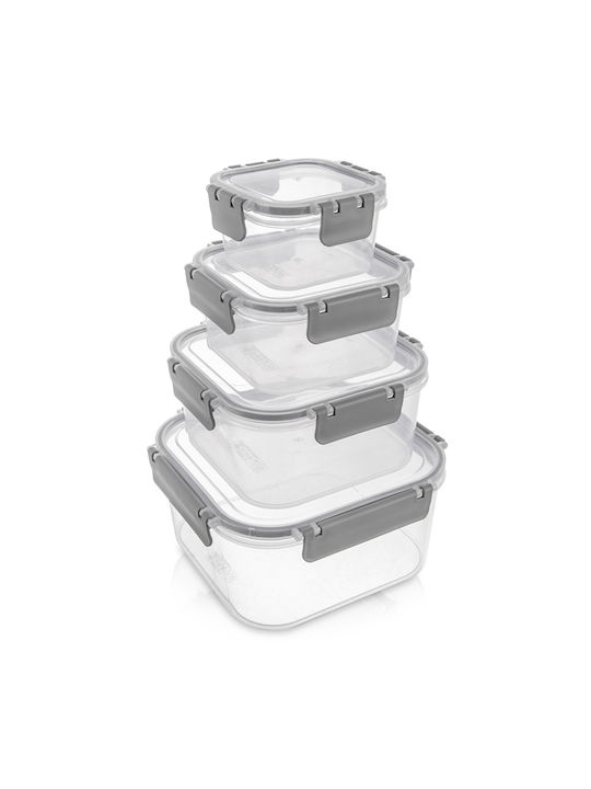Orion Microwave Silicone Lunch Box Transparent 4pcs