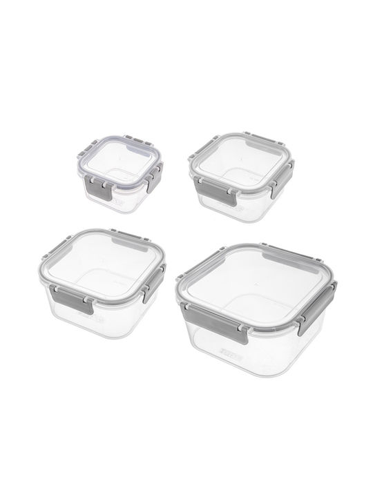 Orion Microwave Silicone Lunch Box Transparent 4pcs